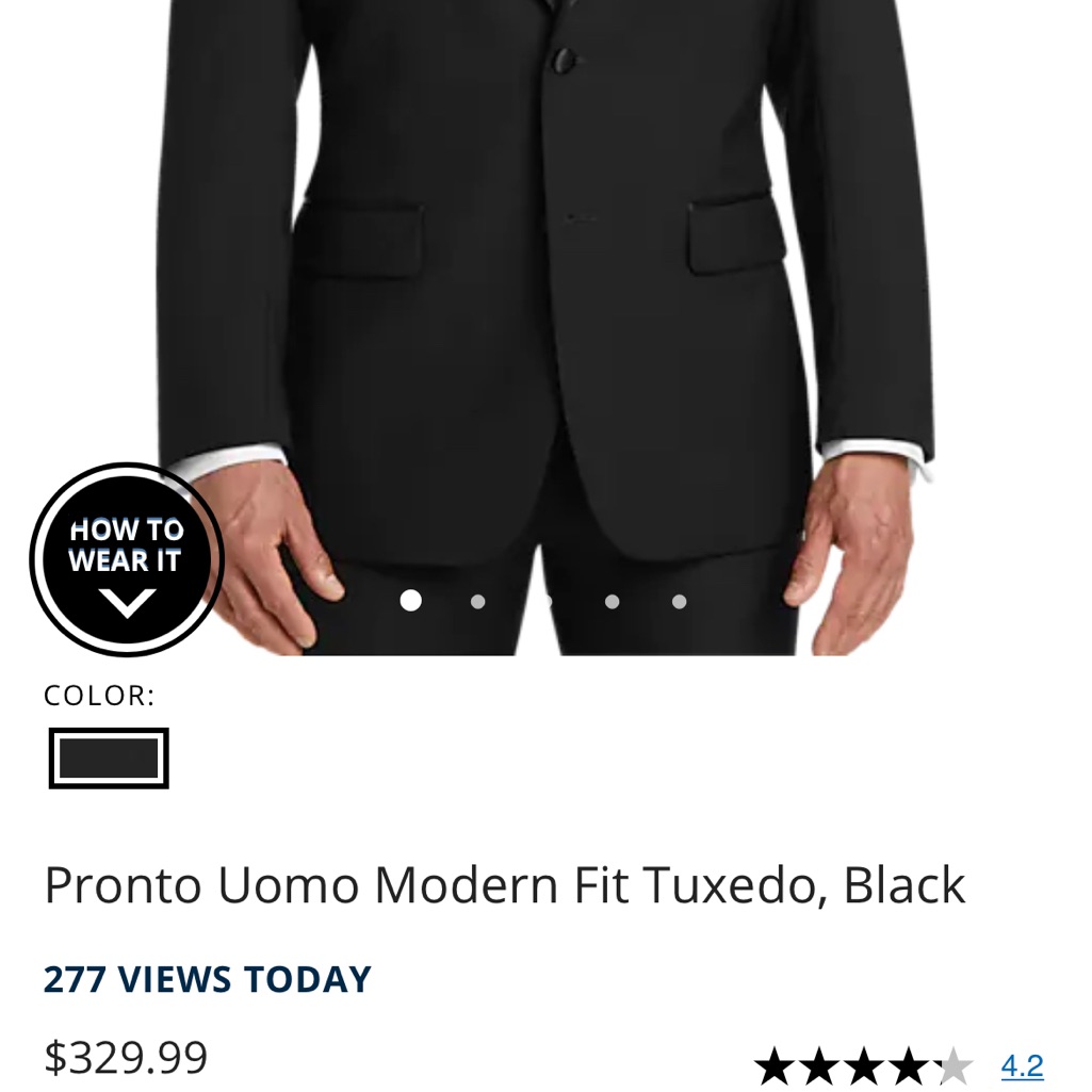 Fellini Uomo Suit 2 Piece Set Sb-2 Tuxedo Slim Fit Size 44r